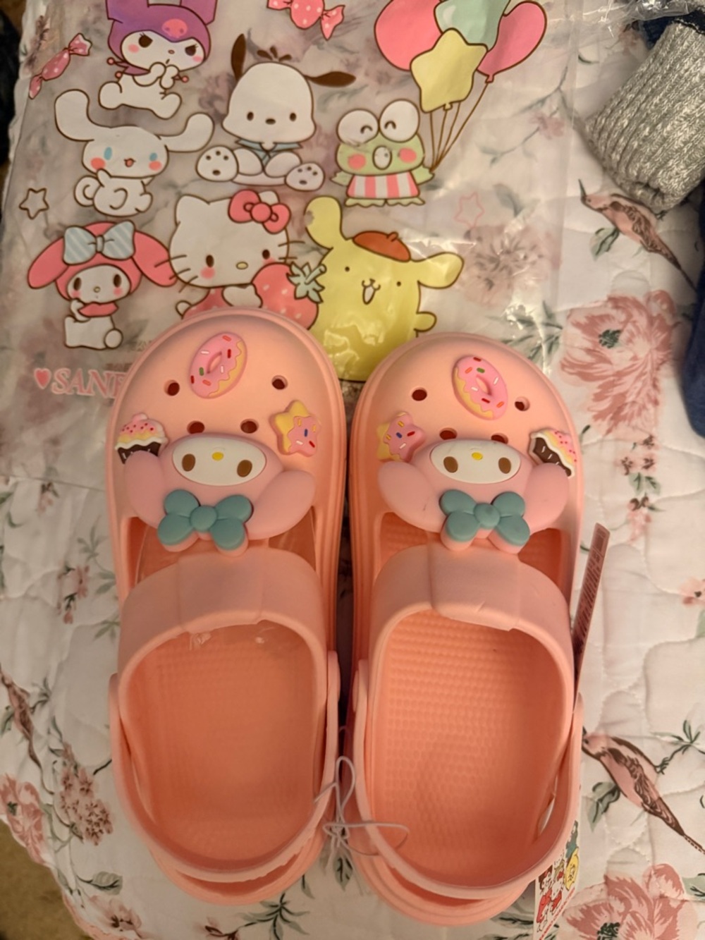 My Melody Sanrio Croc-Style Clog- brand new 
Size 5 / 5.5
